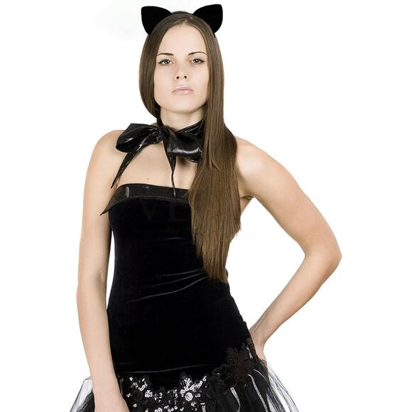 Cat Ears Headband Women Cute Costume Hair Accessory Halloween Party Cosplay - Picture 2 of 6